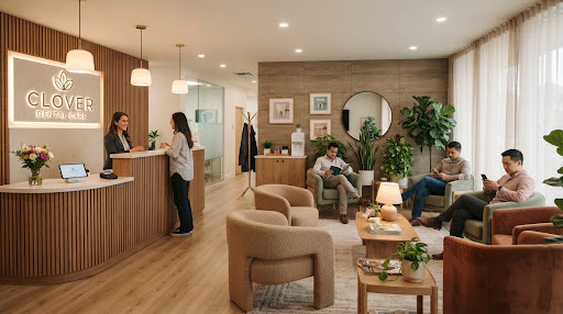Recepción y sala de espera cálida y climatizada